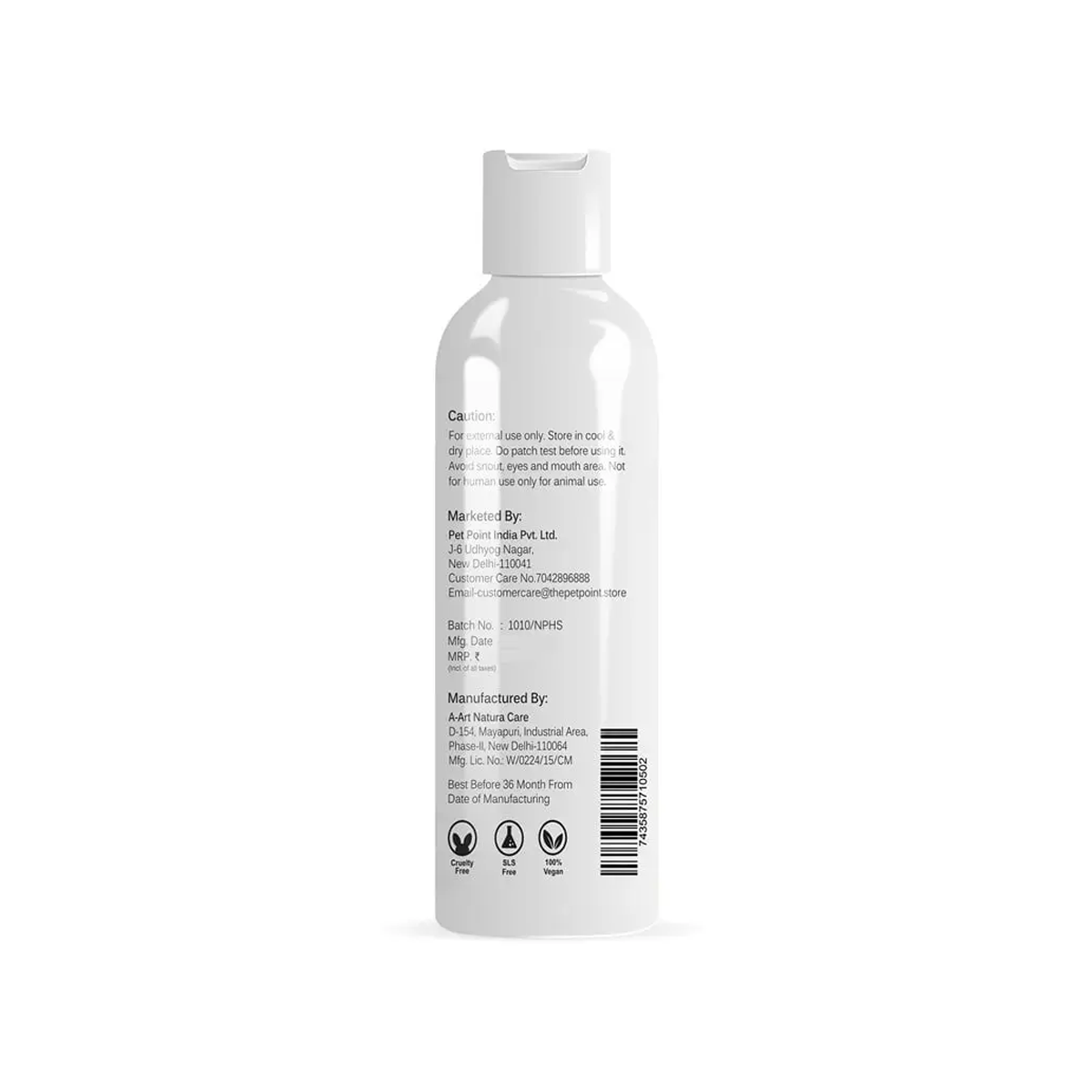 Herbal Neem Dog Shampoo (200 ml) | Anti-Tick, Soothing & Deodorising Cleanse