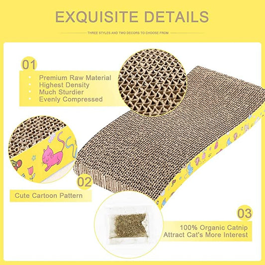 Cat Scratcher | Durable Scratch Board for Cats & Kittens | Eco-Friendly, Non-Toxic Material | All Breeds & Ages