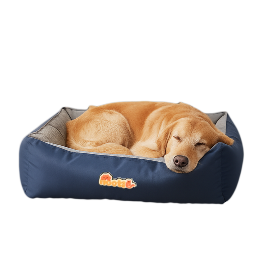 Sofa Basket Bed for Dogs & Cats – Small (22' x 17' x 6') | Velvet Interior, Mat Exterior, Washable & Scratch-Resistant (Pink)