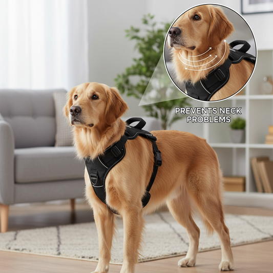 No-Pull Reflective Dog Harness | Anti-Choke Training Vest with Soft Padding and Easy-Control Handle